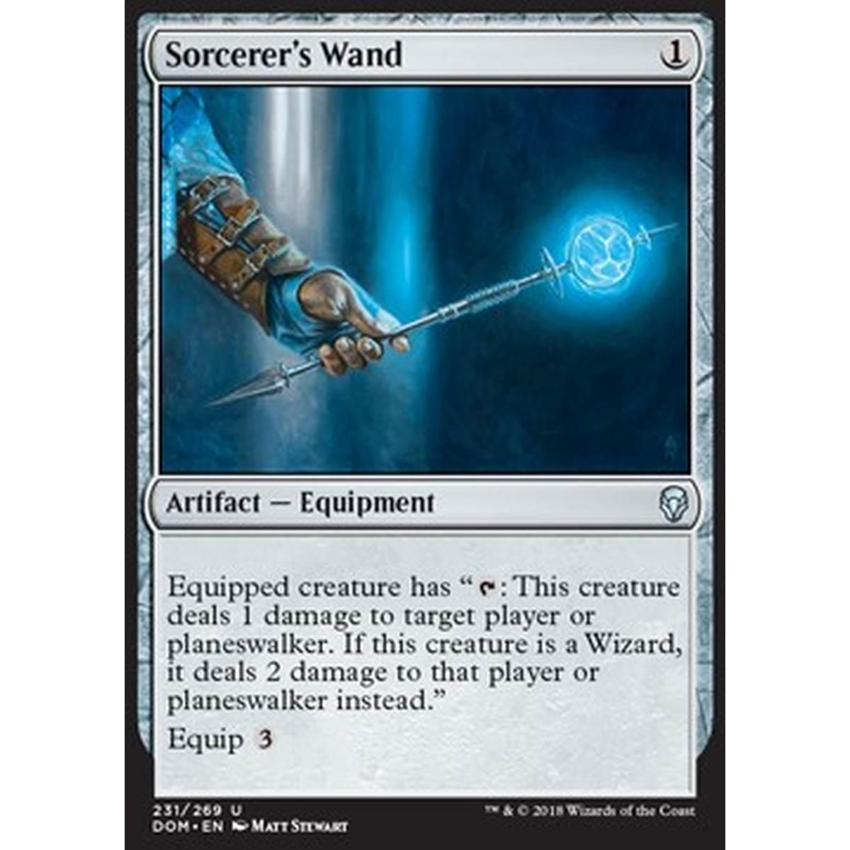 Sorcerer's Wand - Bacchetta dello Stregone - [DOM] [NM]
