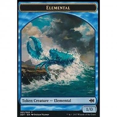 Elemental Token (Blue 1/0) - Elemental Token (Blue 1/0) - [DDT] [NM]
