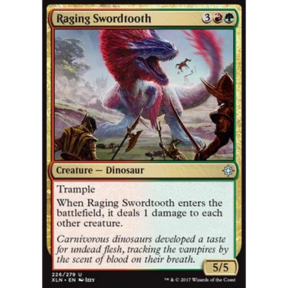 Raging Swordtooth - Lamadonte Furioso - [XLN] [NM]
