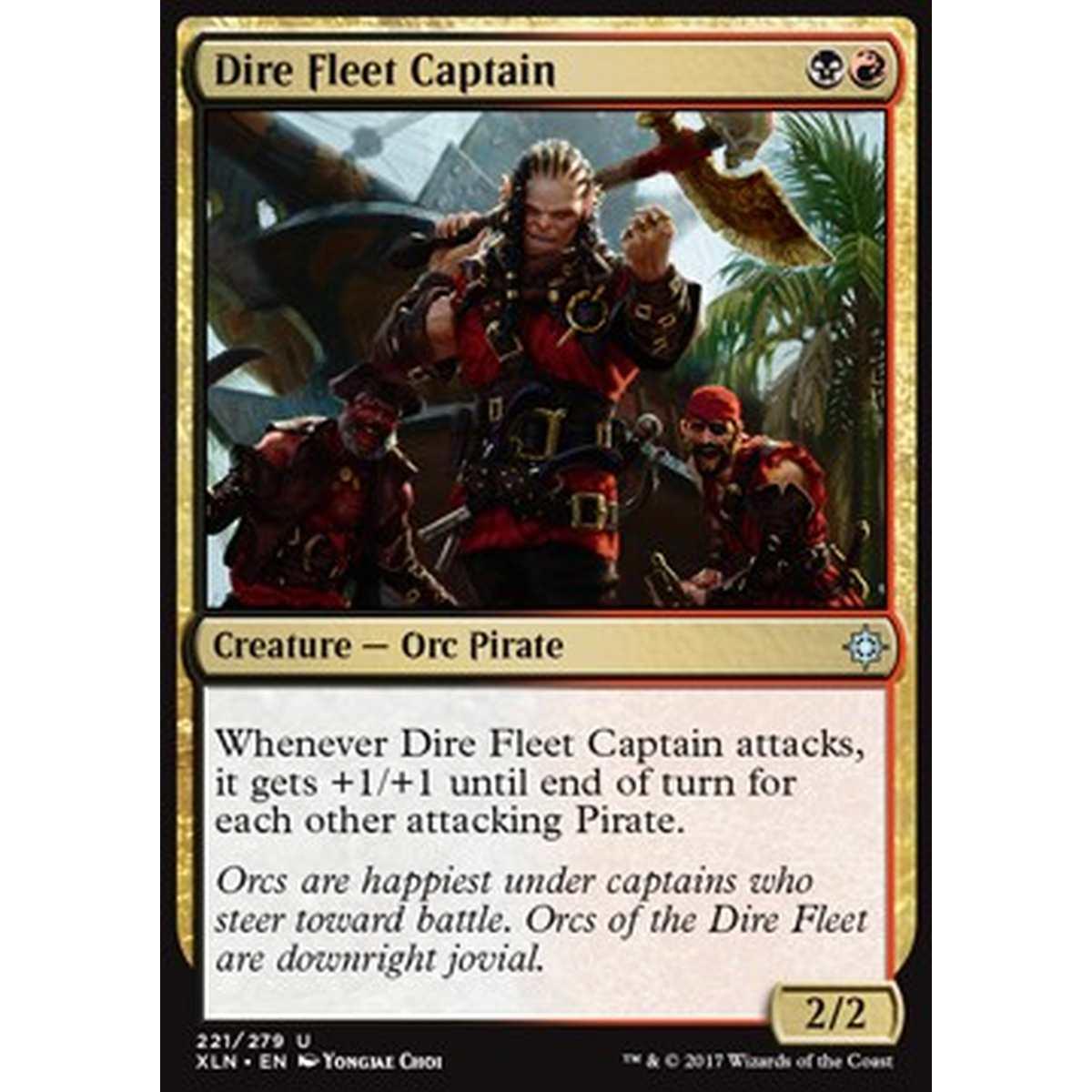 Dire Fleet Captain - Capitana della Flotta Funesta - [XLN] [NM]