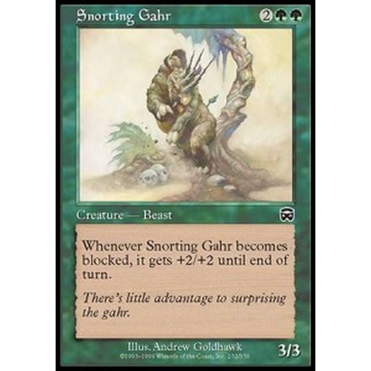 Snorting Gahr - Snorting Gahr - [MMQ] [EX]