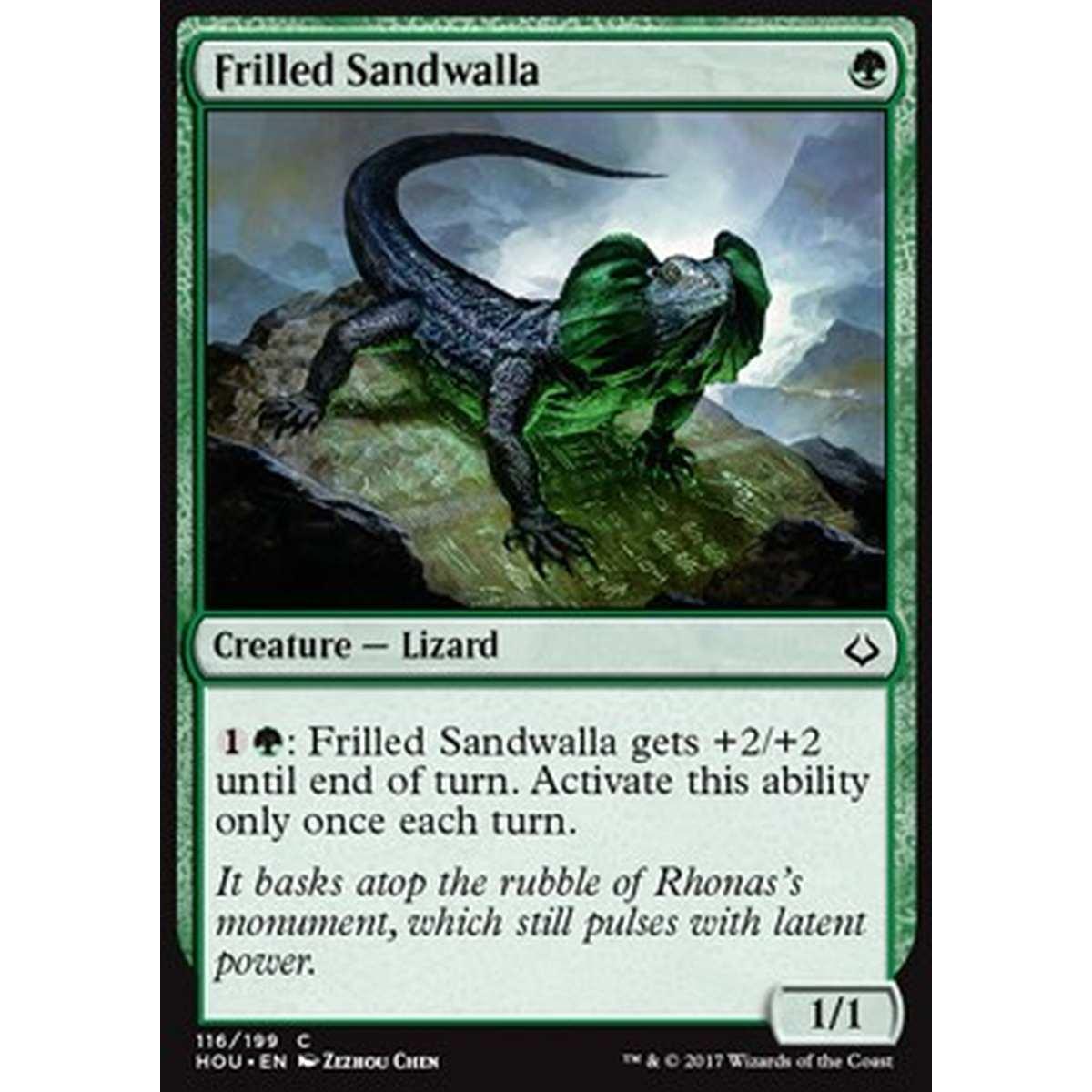 Frilled Sandwalla - Lucertola Sabbiosa dal Collarino - [HOU] [NM] [Foil]