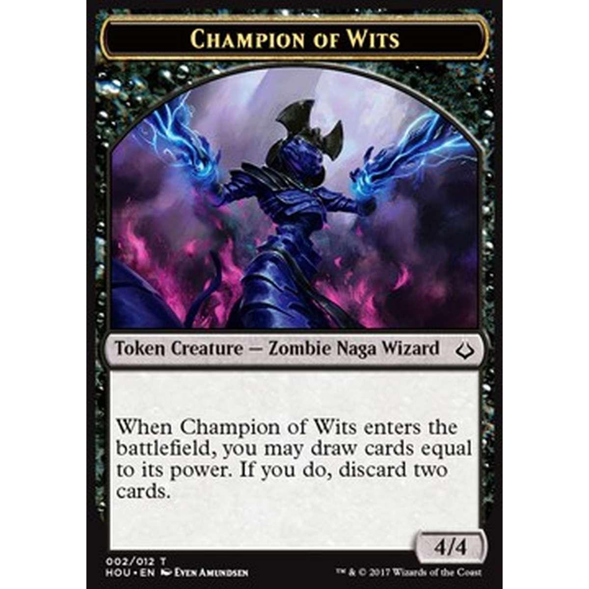 Champion of Wits Token - Champion of Wits Token - [HOU] [NM]