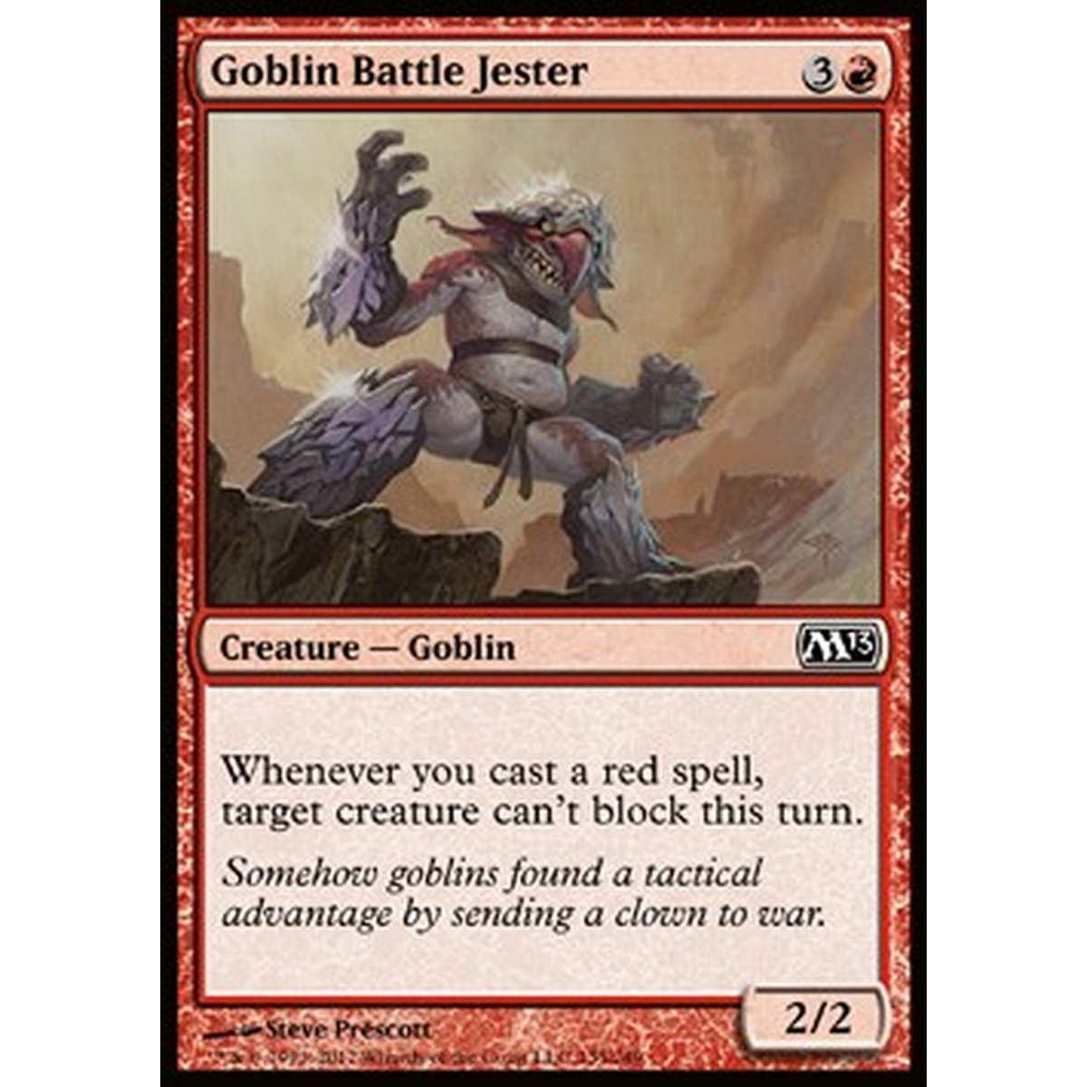 Goblin Battle Jester - Giullare da Battaglia Goblin - [M13] [NM] [Foil]