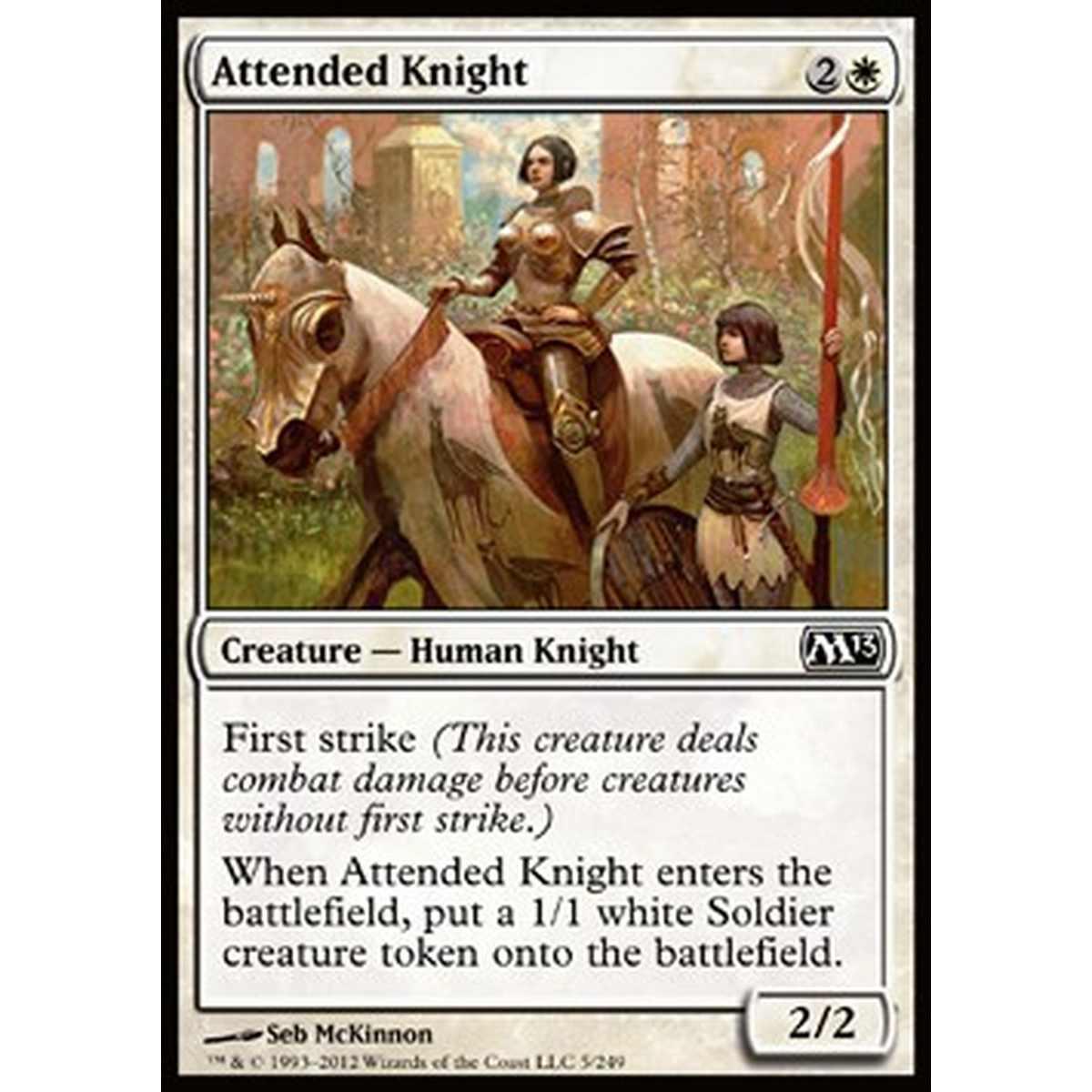 Attended Knight - Cavaliera Scortata - [M13] [NM] [Foil]