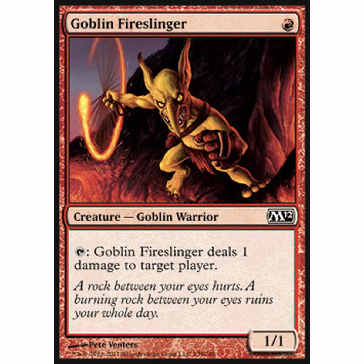 Goblin Fireslinger - Goblin Lanciafuoco - [M12] [NM]