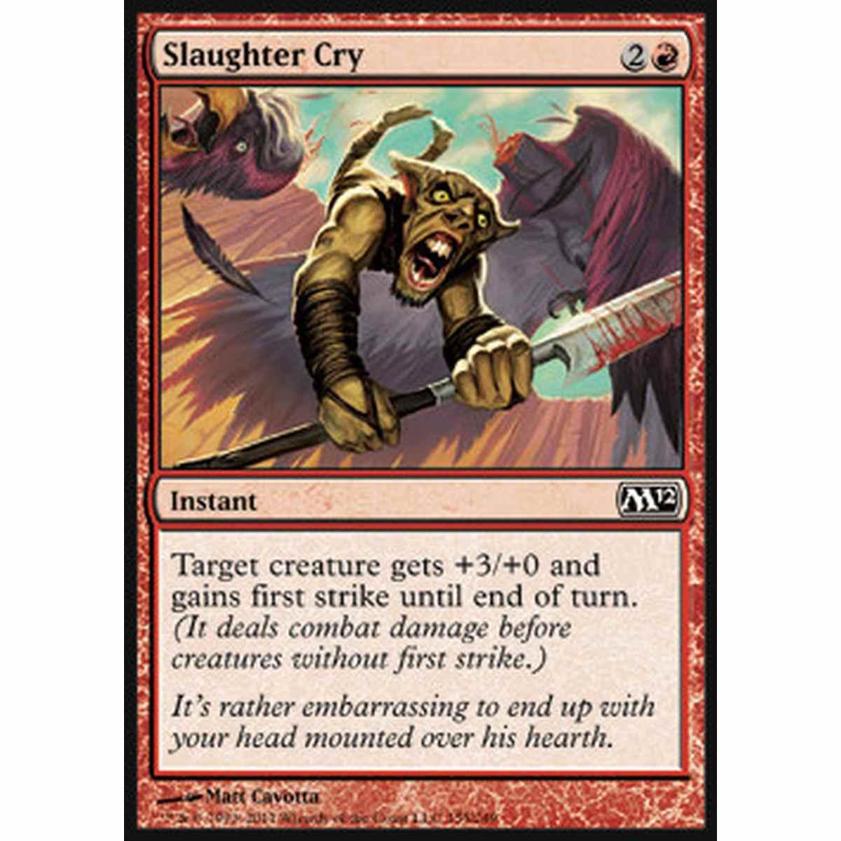 Slaughter Cry - Urlo di Carneficina - [M12] [NM] [Foil]