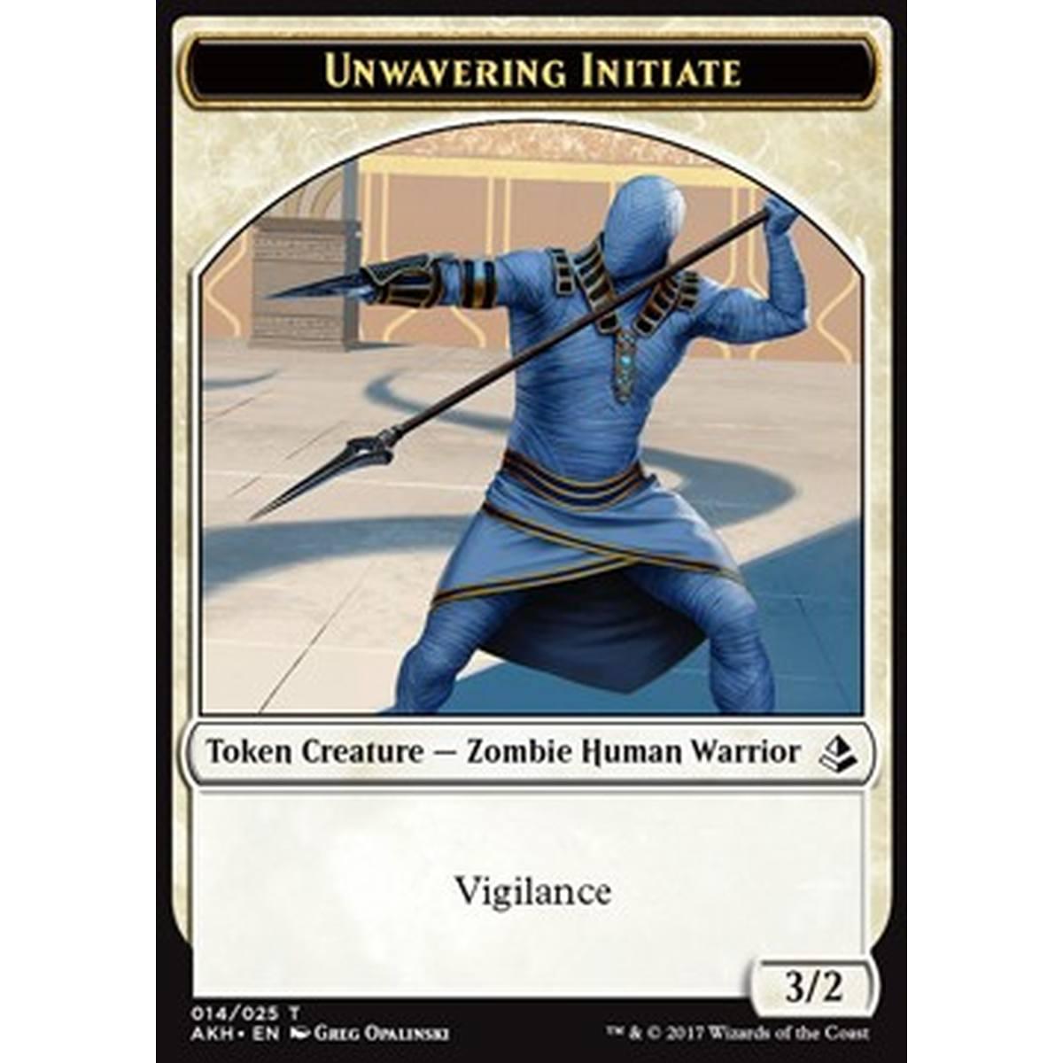 Unwavering Initiate Token - Iniziato Incrollabile Token - [AKH] [NM]