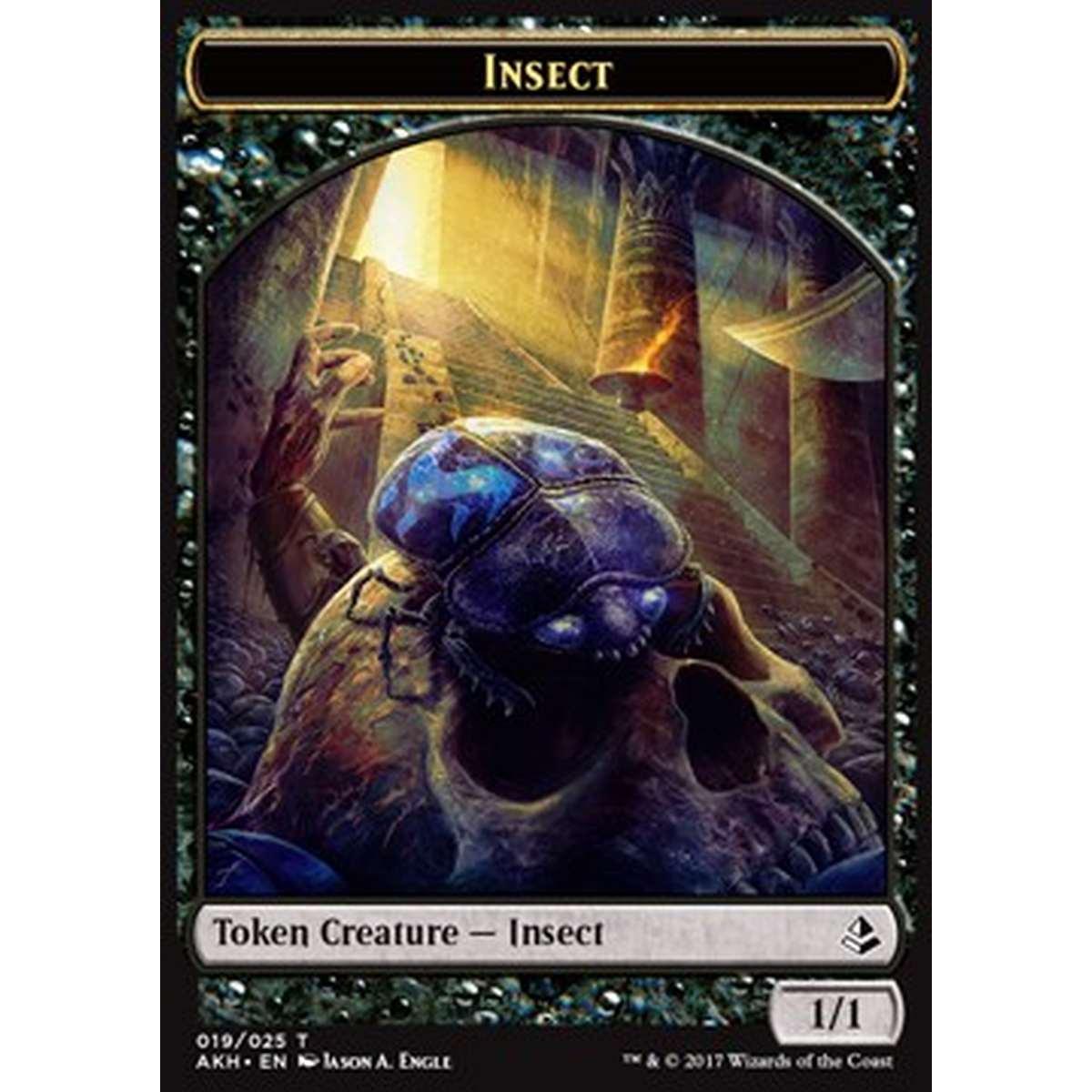 Insect Token (Black 1/1) - Insect Token (Black 1/1) - [AKH] [NM]