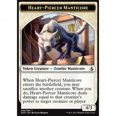Heart-Piercer Manticore Token - Manticora Trafiggicuore Token - [AKH] [NM]