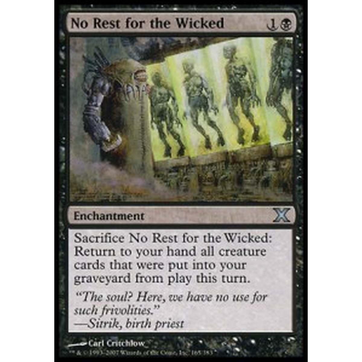 No Rest for the Wicked - Inquietudine dei Malvagi - [10E] [NM]