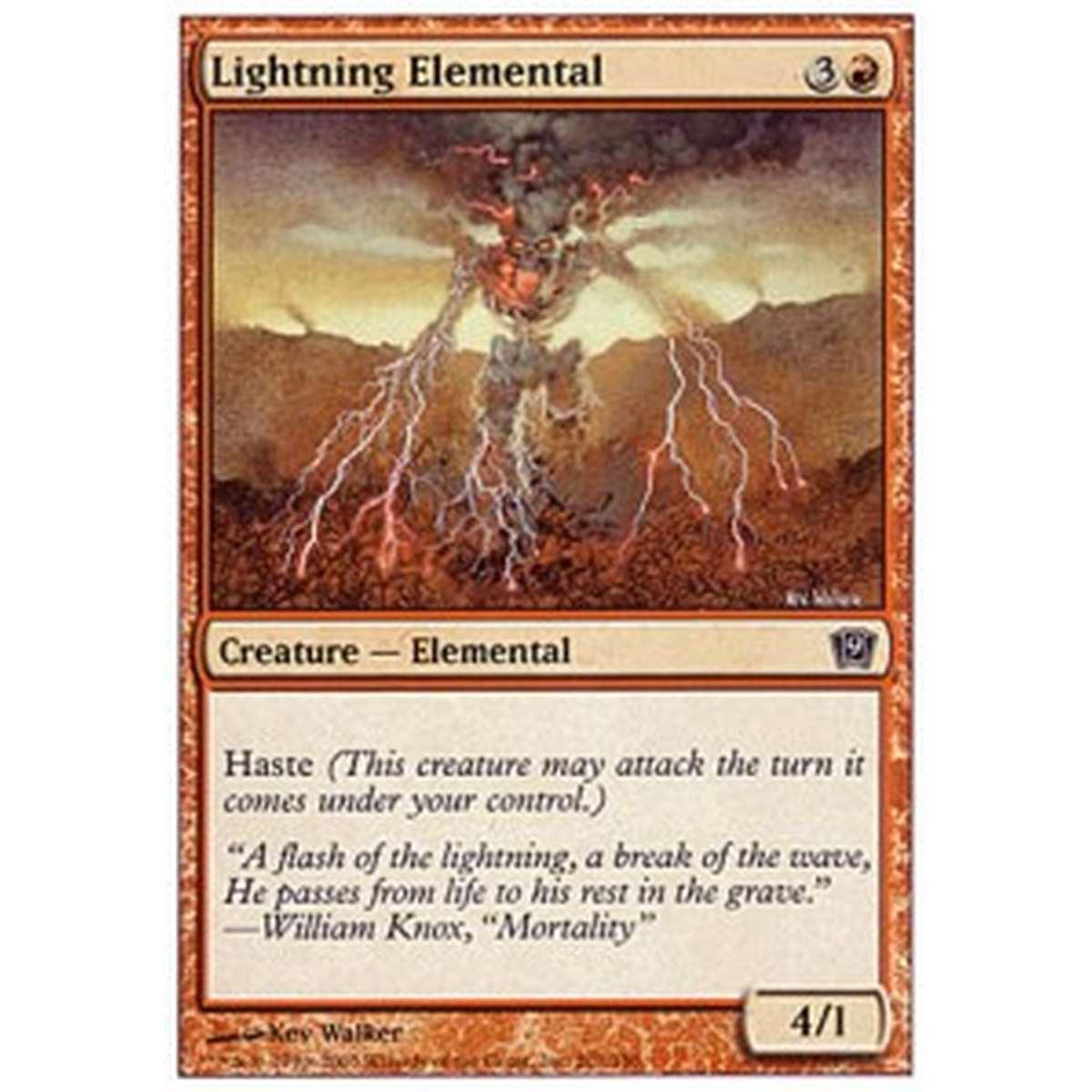 Lightning Elemental - Elementale dei Fulmini - [9ED] [NM] [Foil]