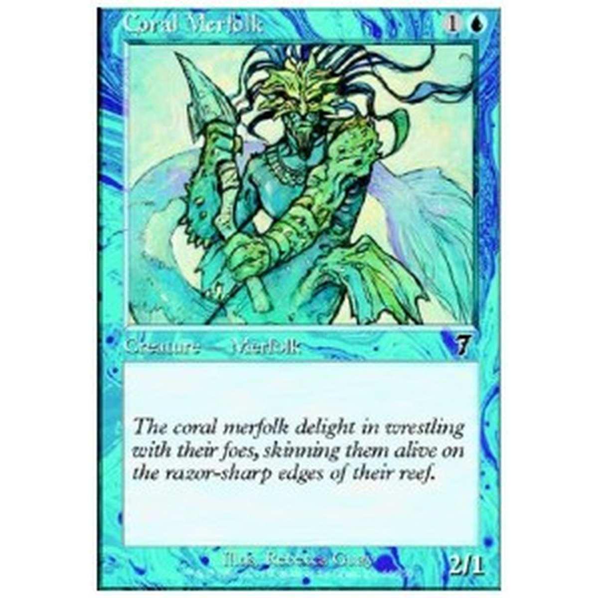 Coral Merfolk - Tritone Corallino - [7ED] [NM]