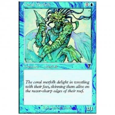 Coral Merfolk - Tritone Corallino - [7ED] [NM]