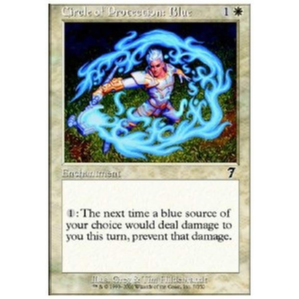 Circle of Protection: Blue - Circolo di Protezione: Blu - [7ED] [EX]