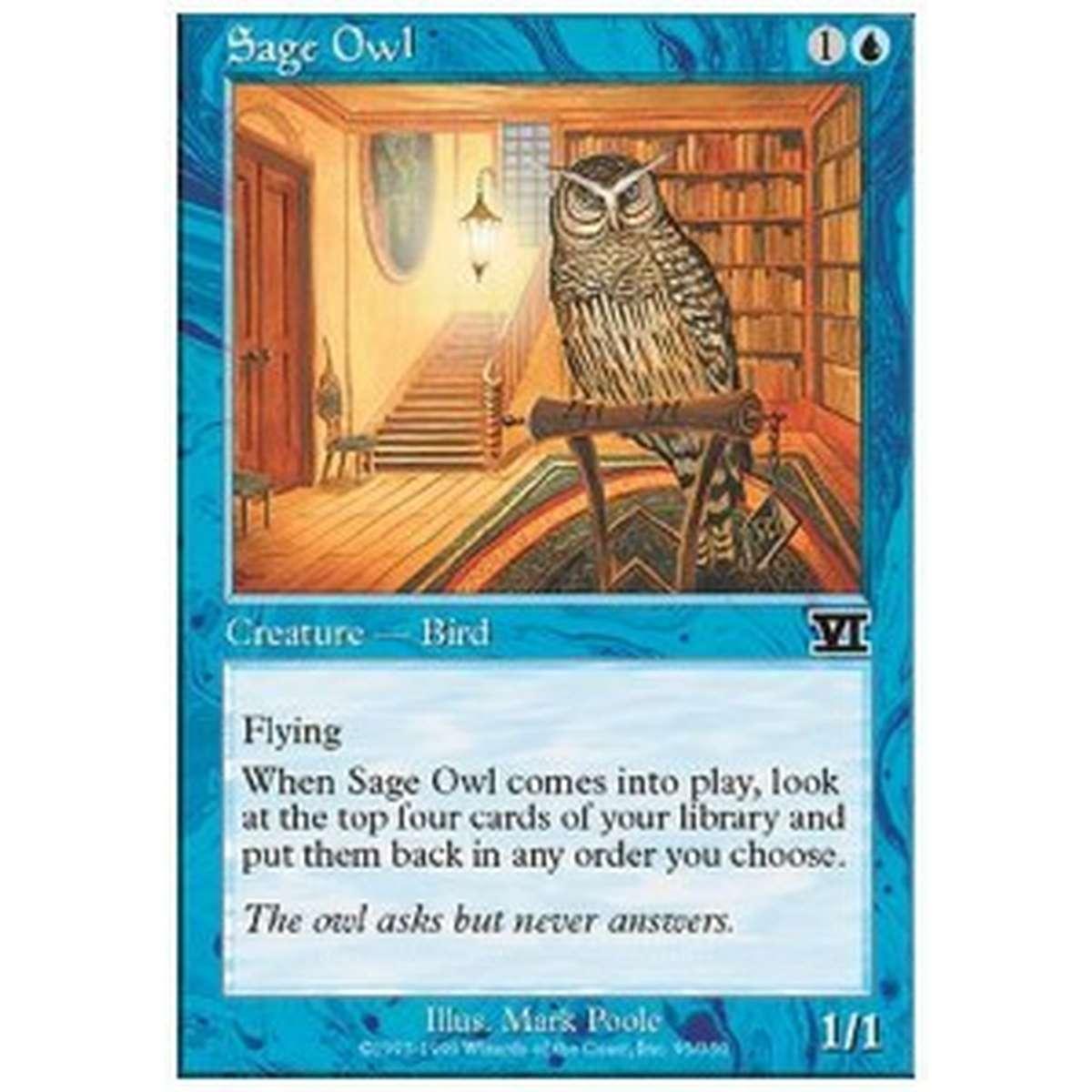 Sage Owl - Gufo Sapiente - [6ED] [EX]