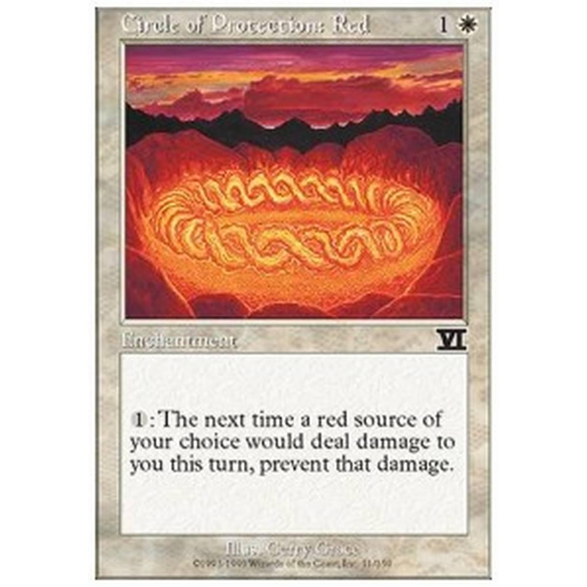 Circle of Protection: Red - Circolo di Protezione: Rosso - [6ED] [EX]
