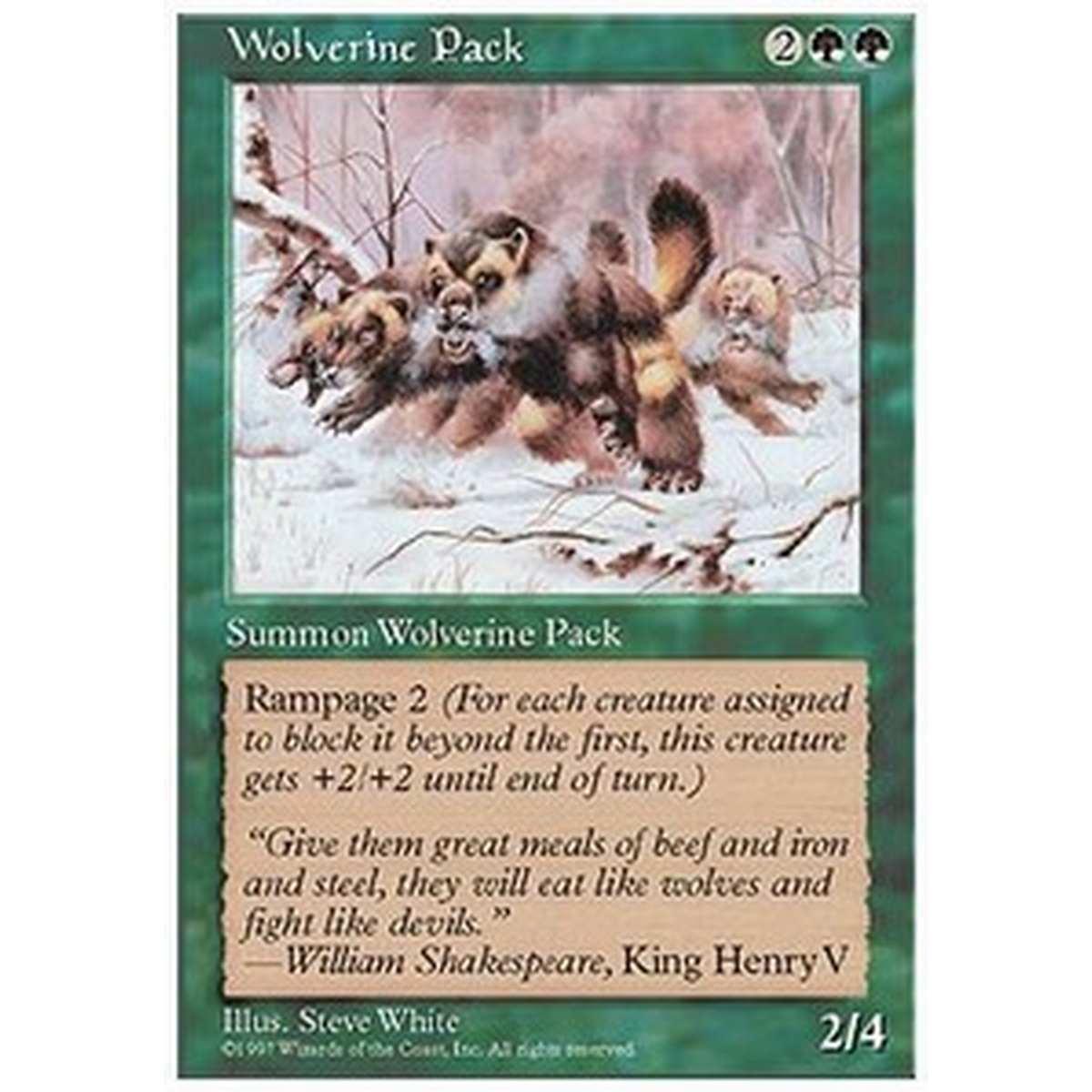 Wolverine Pack - Branco di Ghiottoni - [5ED] [EX]