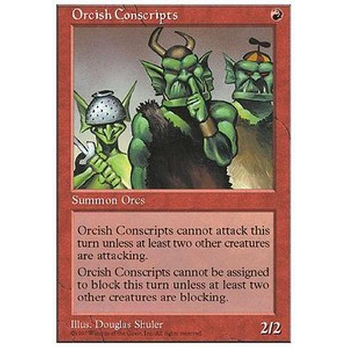 Orcish Conscripts - Orchi Coscritti - [5ED] [EX]