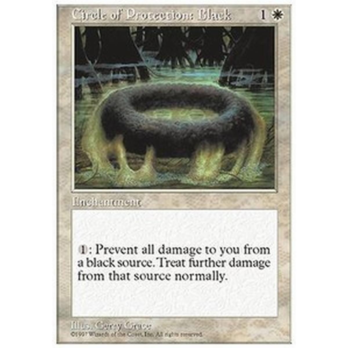 Circle of Protection: Black - Circolo di Protezione: Nero - [5ED] [NM]