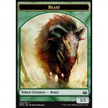 Beast Token (Green 3/3) - Beast Token (Green 3/3) - [MM3] [NM]