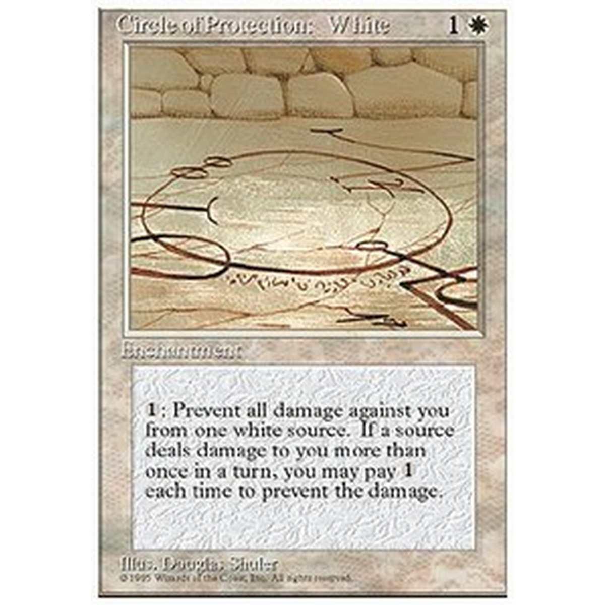 Circle of Protection: White - Circolo di Protezione: Bianco - [4ED] [NM]