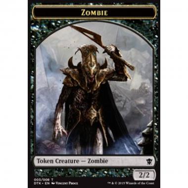 Zombie Token (Black 2/2) - Zombie Token (Black 2/2) - [DTK] [NM]