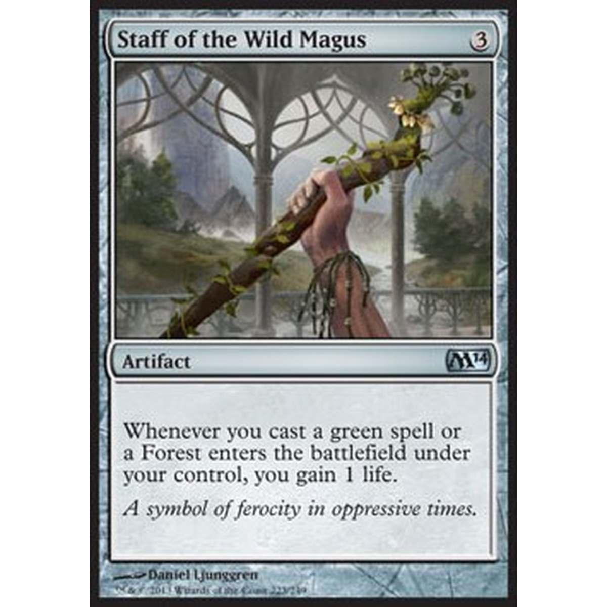 Staff of the Wild Magus - Bastone del Magus Selvaggio - [M14] [NM]