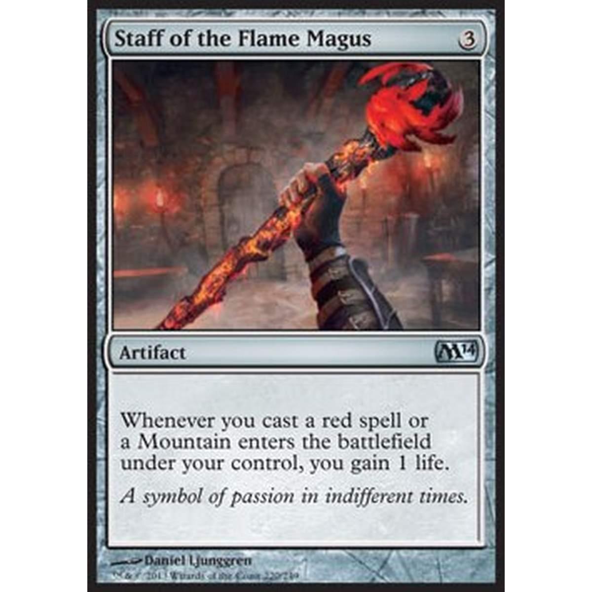 Staff of the Flame Magus - Bastone del Magus Infuocato - [M14] [NM]