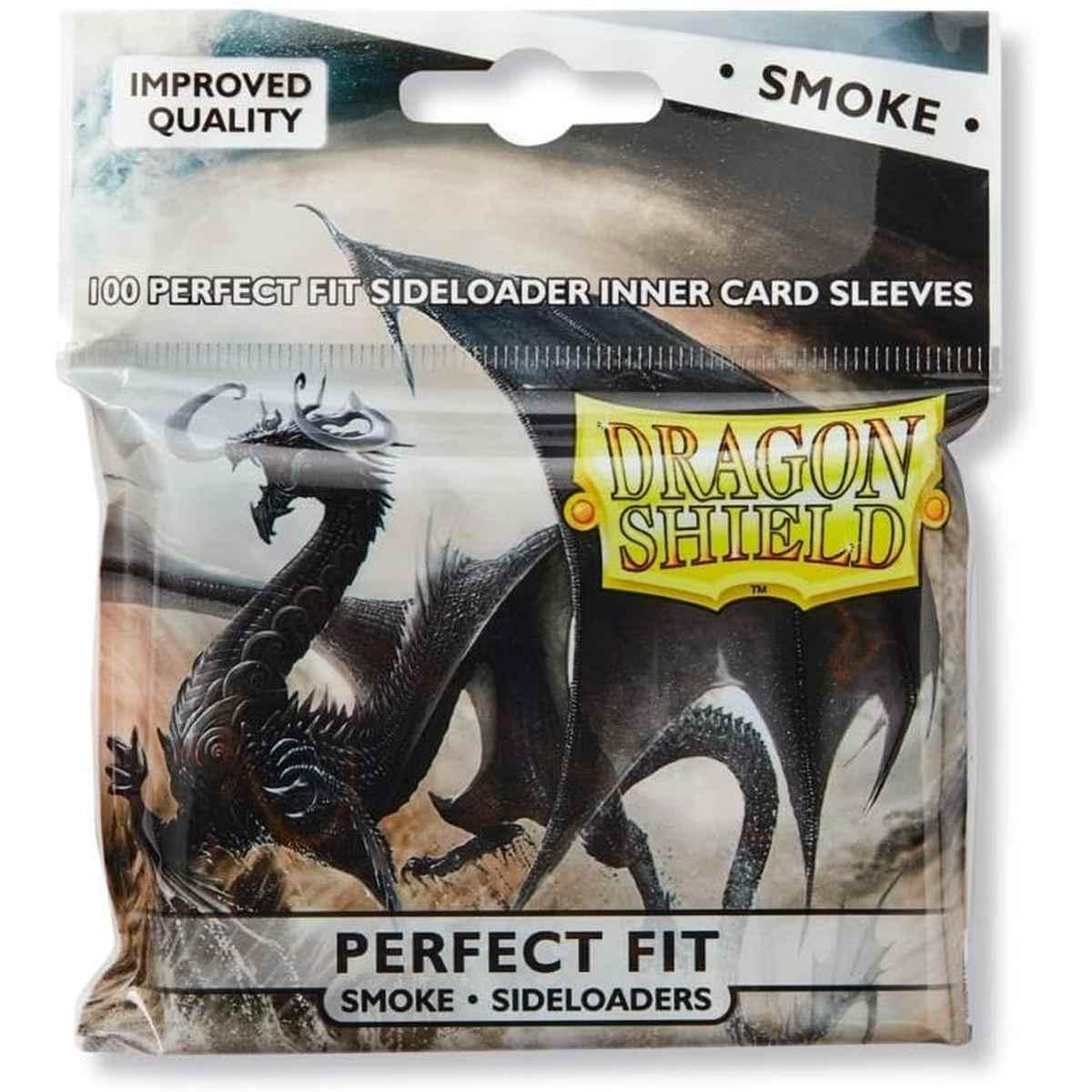 100 Buste Perfect Size - Perfect Fit - Sideloaders - Dragon Shield SMOKE