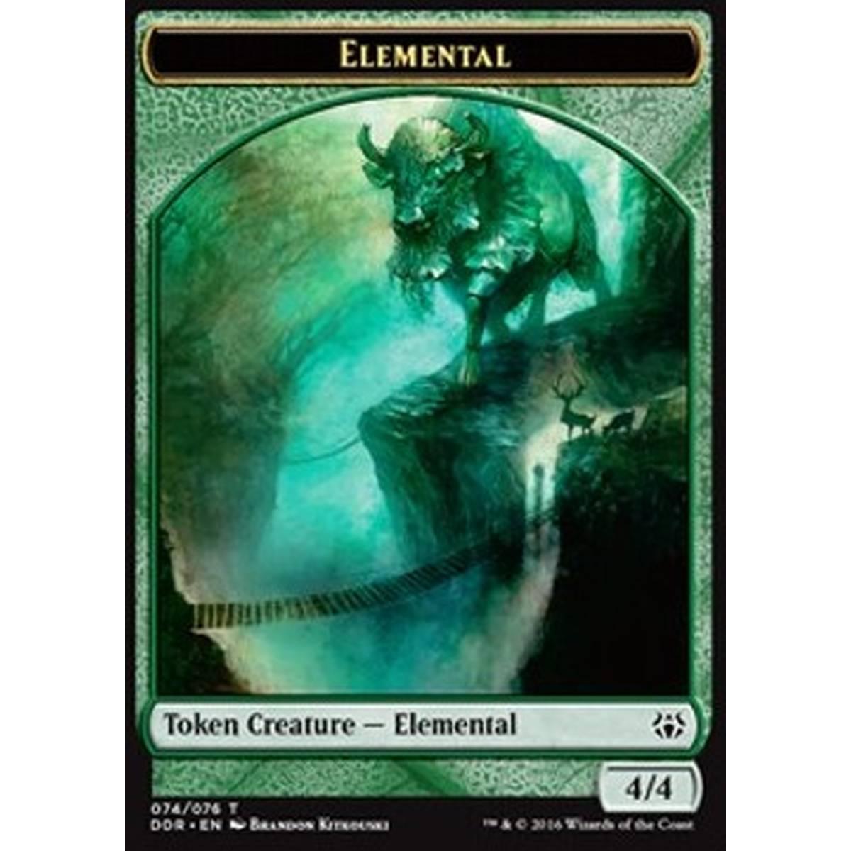 Elemental Token (Green 4/4) - Elemental Token (Green 4/4) - [DDR] [NM]
