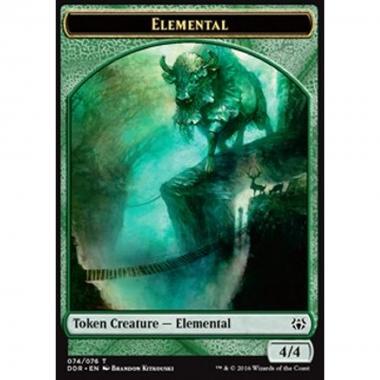 Elemental Token (Green 4/4) - Elemental Token (Green 4/4) - [DDR] [NM]