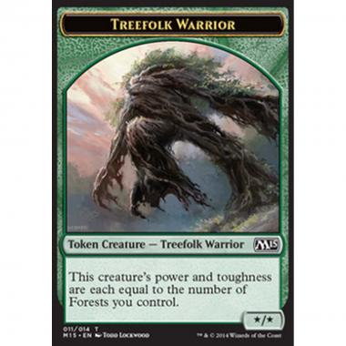 Treefolk Warrior Token (Green */*) - Treefolk Warrior Token (Green */*) - [M15] [NM]