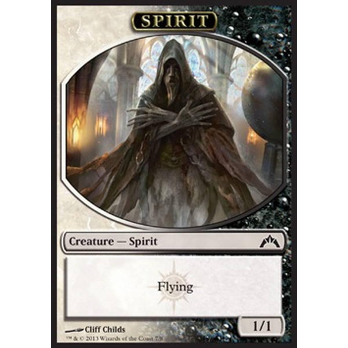 Spirit Token (White and Black 1/1) - Spirit Token (White and Black 1/1) - [GTC] [NM]