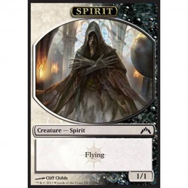 Spirit Token (White and Black 1/1) - Spirit Token (White and Black 1/1) - [GTC] [NM]