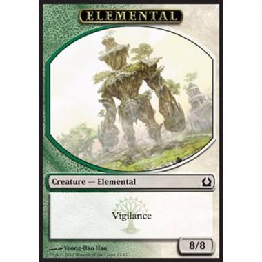 Elemental Token (Green and White 8/8) - Elemental Token (Green and White 8/8) - [RTR] [NM]