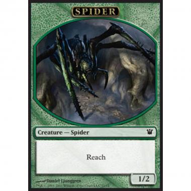 Spider Token (Green 1/2) - Spider Token (Green 1/2) - [ISD] [NM]