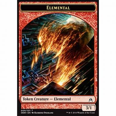 Elemental Token (Red 3/1) - Elemental Token (Red 3/1) - [OGW] [NM]