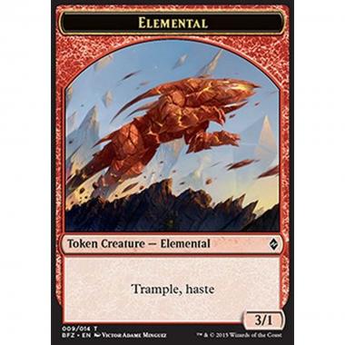 Elemental Token (Red 3/1 Trample, haste) - Elemental Token (Red 3/1 Trample, haste) - [BFZ] [NM]