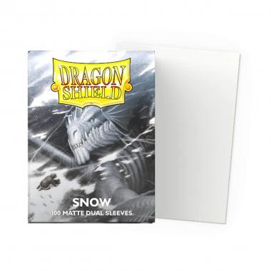 100 Buste Matte Dual Sleeves - Snow