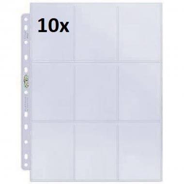 1x FOGLI Platinum 9 Tasche Pagine per Album ad Anelli (11 fori)
