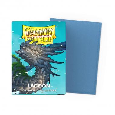 100 Buste Matte Dual Sleeves - Lagoon