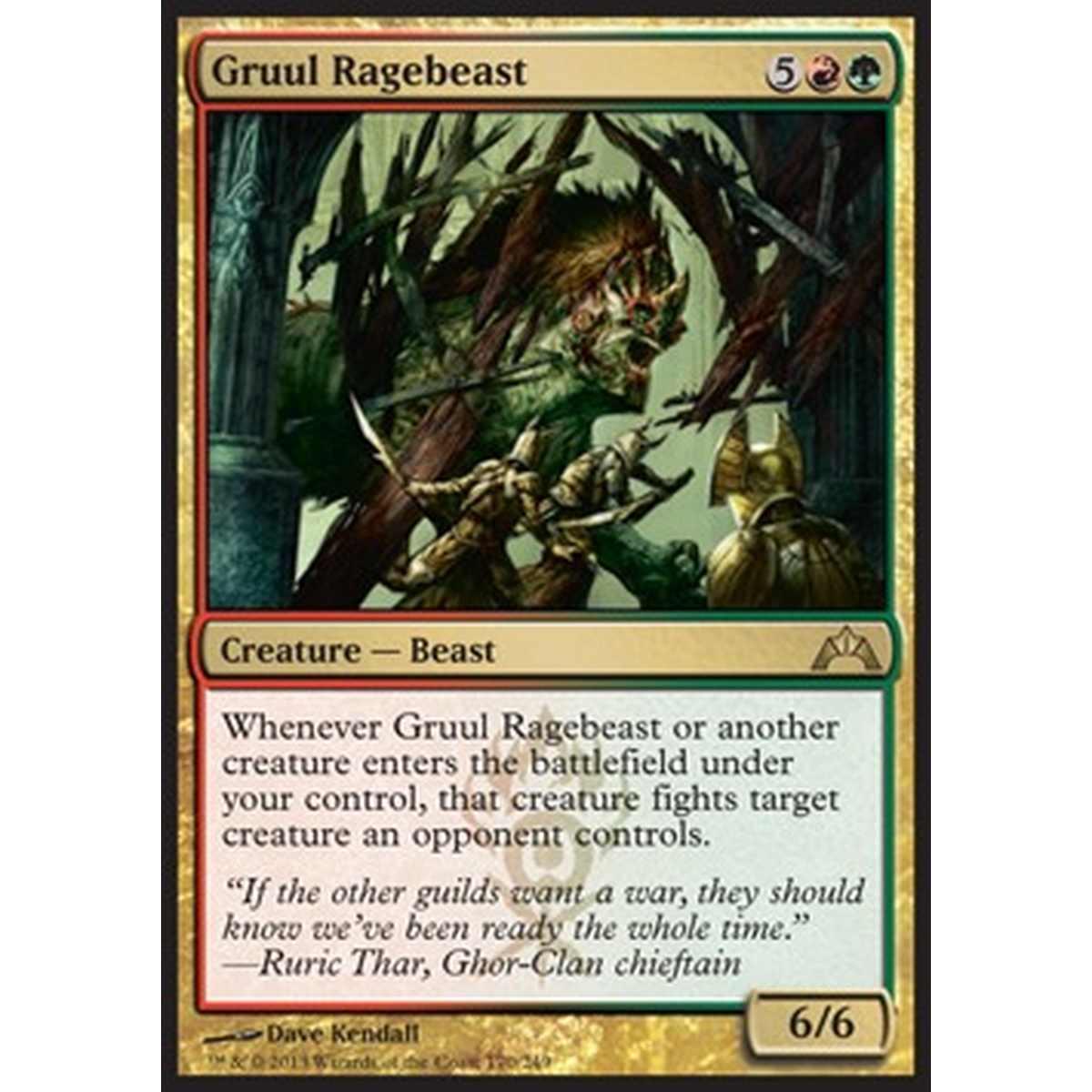Gruul Ragebeast - Bestia Infuriata Gruul - [GTC] [NM]