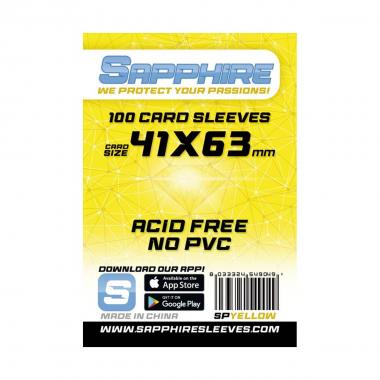 Sapphire Sleeves: 100 Bustine 41x63 mm (NUOVO)