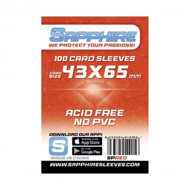 Sapphire Sleeves: 100 Bustine 43x65 mm
