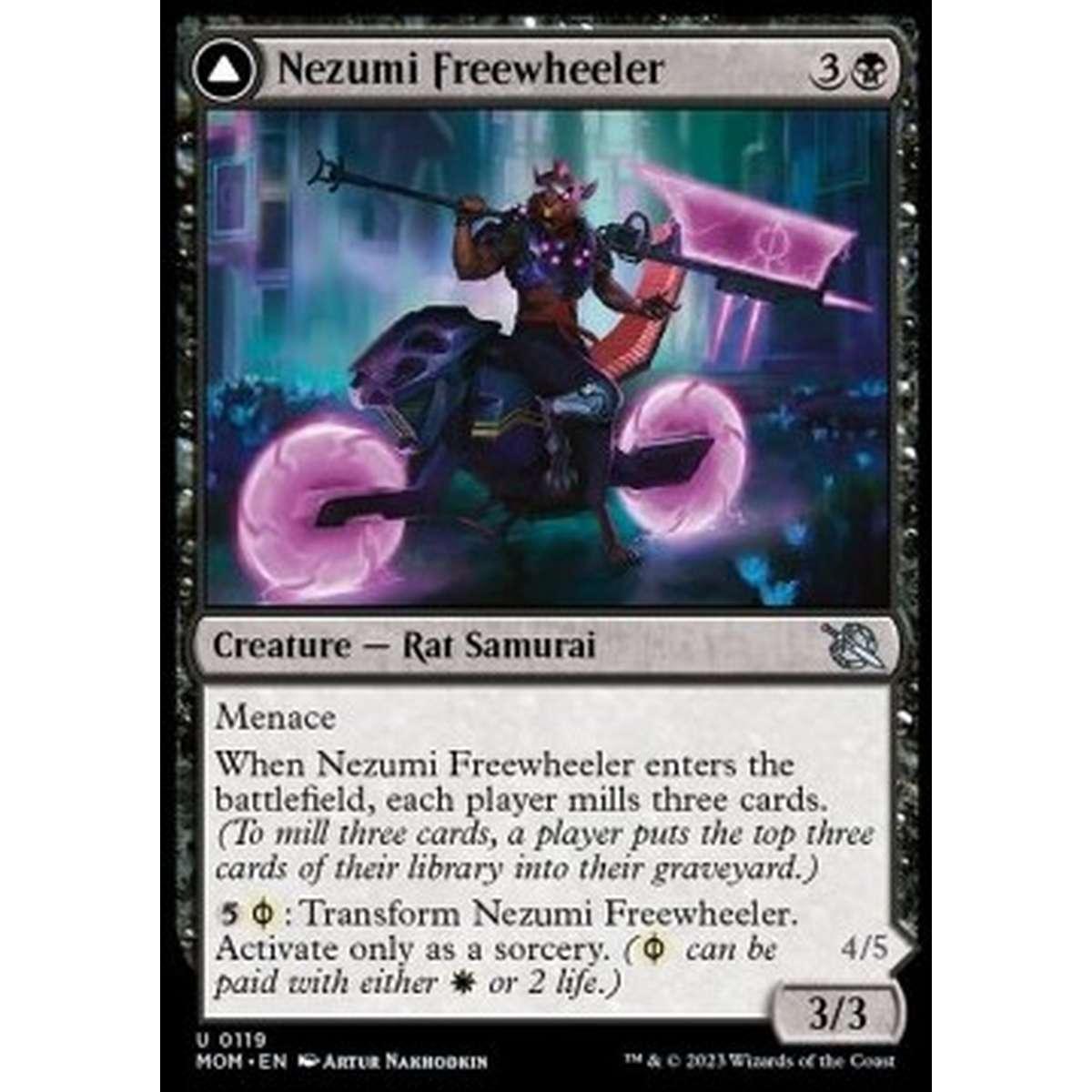 Nezumi Freewheeler // Hideous Fleshwheeler - Nezumi Freewheeler // Hideous Fleshwheeler - [MOM] [NM]