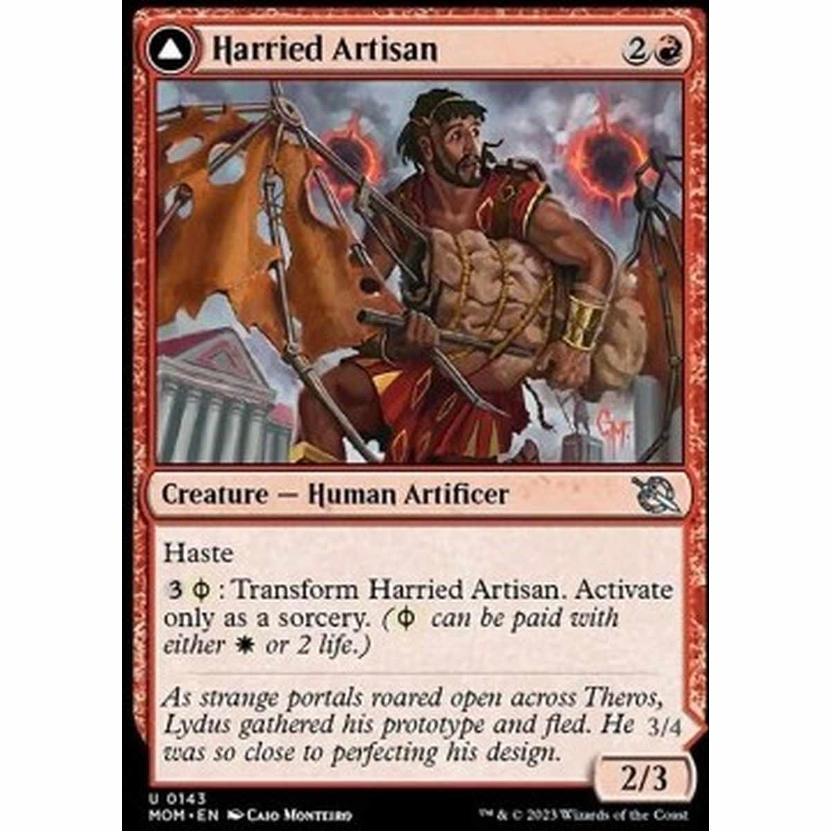Harried Artisan // Phyrexian Skyflayer - Harried Artisan // Phyrexian Skyflayer - [MOM] [NM]