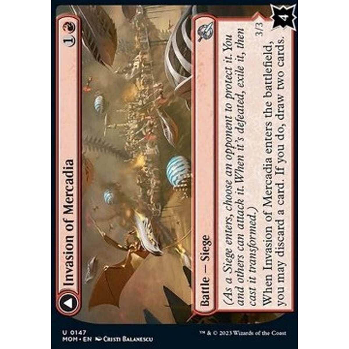 Invasion of Mercadia // Kyren Flamewright - Invasion of Mercadia // Kyren Flamewright - [MOM] [NM]