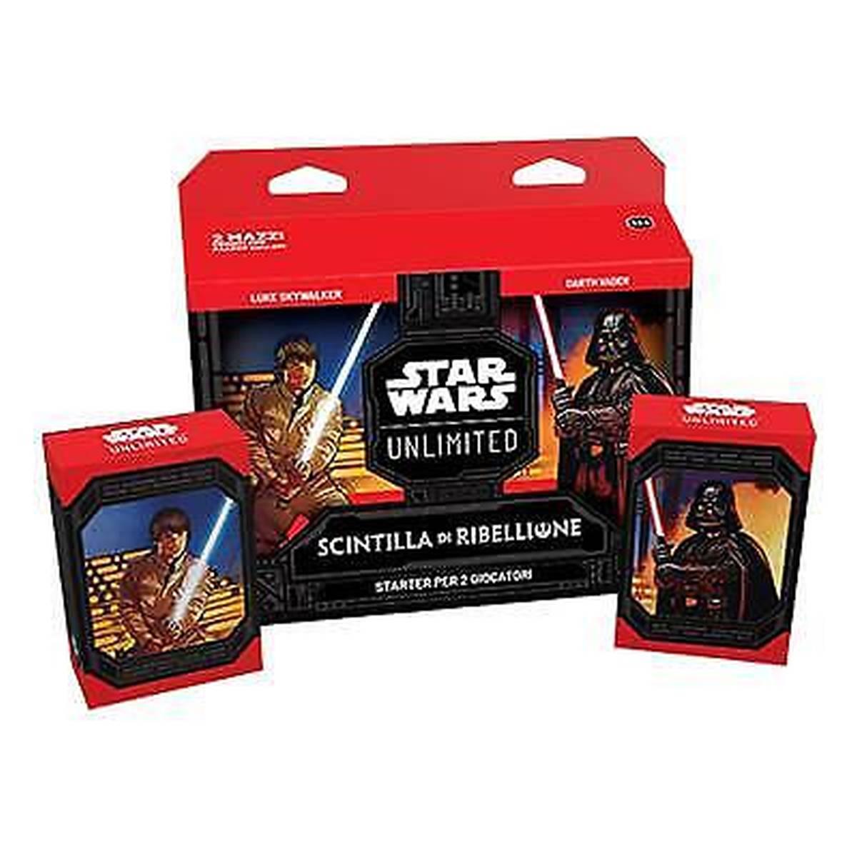 Star Wars Unlimited - Starter Deck Kit per 2 Giocatori Scintilla di Ribellione ITA