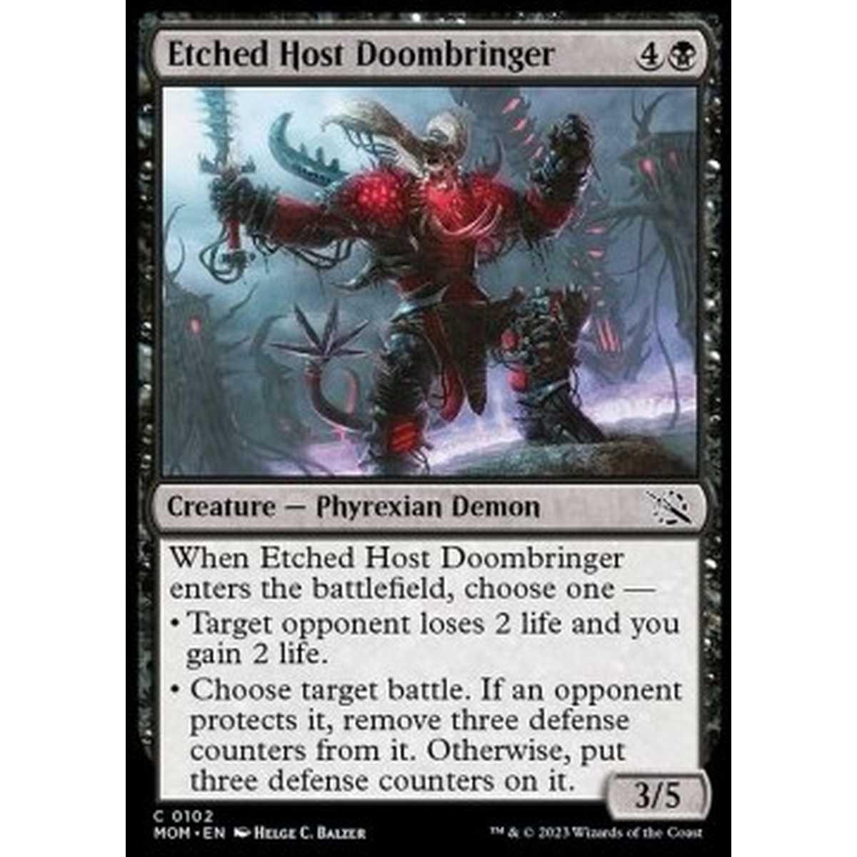 Etched Host Doombringer - Etched Host Doombringer - [MOM] [NM] [Foil]
